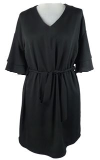 Dámské černé šaty s páskem Select 