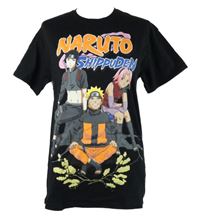 Dámské černé oversize tričko s potiskem Naruto FB Sister 