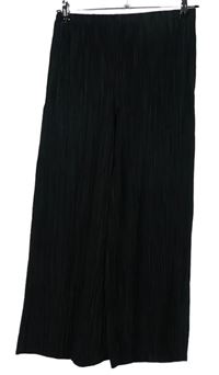 Dámske čierne plisované culottes nohavice H&M vel. 32