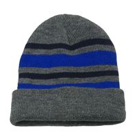 Sivo-modrá pruhovaná čapica Pep&Co