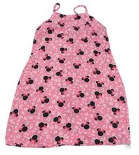 Ružové vzorované šaty s Minnie Disney