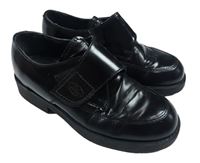 Černé kožené polobotky vel.34
