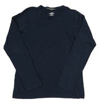 Tmavomodré tričko H&M