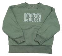 Khaki mikina s číslom Matalan