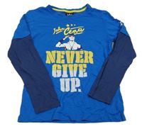 Modré triko s Wrestlerem a nápisem George