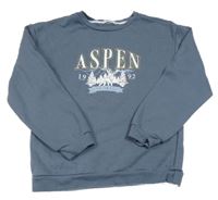 Tmavomodrá mikina s potiskem Primark