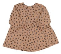 Ružové úpletové šaty s fľakmi Primark