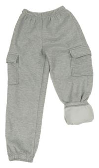 Šedé melírované tepláky Shein