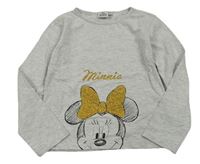 Šedé triko s Minnie Disney