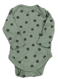 Khaki bodkovaná é body