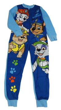 Safírovo-světlemodrý fleecový overal - Tlapková patrola zn. Nickelodeon