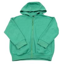 Zelená propínací mikina s kapucí Next