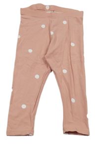 Svetloružové legíny s bodkami H&M