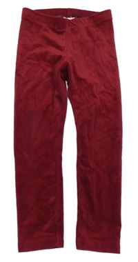 Bordó plyšové legíny Lupilu