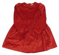 Červené zamatové šaty Mayoral