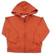Červená prepínaci mikina s kapucňou H&M