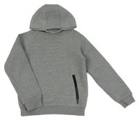 Sivo-strukturovaná mikina s kapucňou Primark