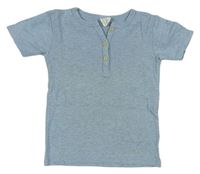 Modro-sivé melírované tričko zn. H&M