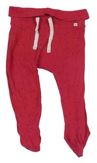 Růžové polodupky se srdíčky Mothercare 
