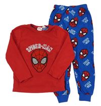 Červeno-modré fleecové pyžamo se Spider-manem Marvel