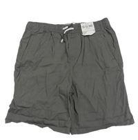Hnedé plátenné kraťasy Denim