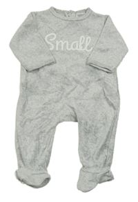 Šedý sametový overal s nápisem La Redoute