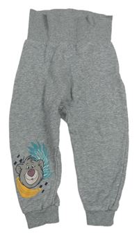 Šedé melírované tepláky s medvídkem Disney