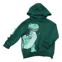 Tmavozelená mikina s dinosaurom a kapucí - Toy Story Disney + George