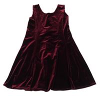 Červené sametové šaty 