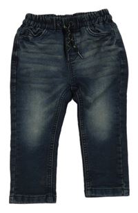 Tmavomodré teplákové rifle Next 