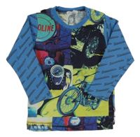 Modré tričko s potlačou Minymo