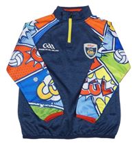 Tmavomodro-barevná sportovní mikina McKyrr