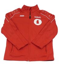 Červená prepínaci športová mikina s potlačou Jako