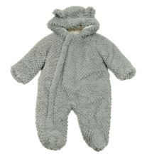 Sivá kožušinová zateplená kombinéza s kapucňou V by Very