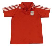 Červené polo fotbalové tričko Liverpool Adidas