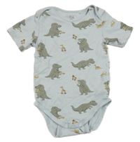 Světlemodré body s dinosaury C&A