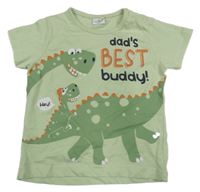 Světlezelené tričko s dinosaury Orsoslino