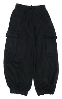 Černé cargo cuff tepláky C&A