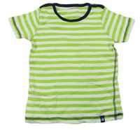 Zeleno-bielo-tmavomodré pruhované tričko JAKO-O