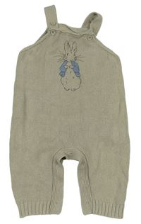 Světlešedé pletené laclové tepláky s králíčkem - Peter Rabbit Mothercare