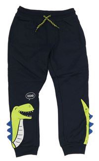 Tmavomodré tepláky s dinosaurom a ostny Kiki&Koko