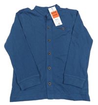 Nové - tmavomodrá triková košile George