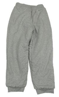 Sivé melírované zateplené tepláky lupilu