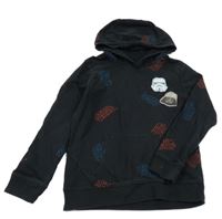 Černá mikina se Star Wars a kapsou a kapucí