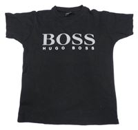 Čierne tričko s logem Hugo Boss
