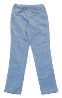 Modré elastické manšestráky KIDS