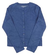 Tmavomodrý rebrovaný prepínaci crop sveter PRIMARK