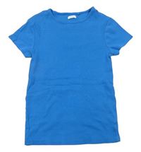 Modré rebrované tričko Next