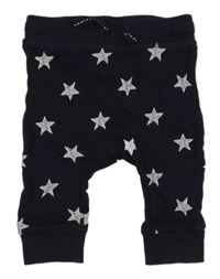 Tmavomodré tepláky s hvězdami H&M