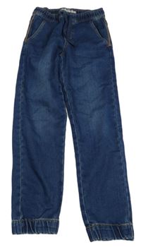 Modré teplákové cuff rifle Pocopiano